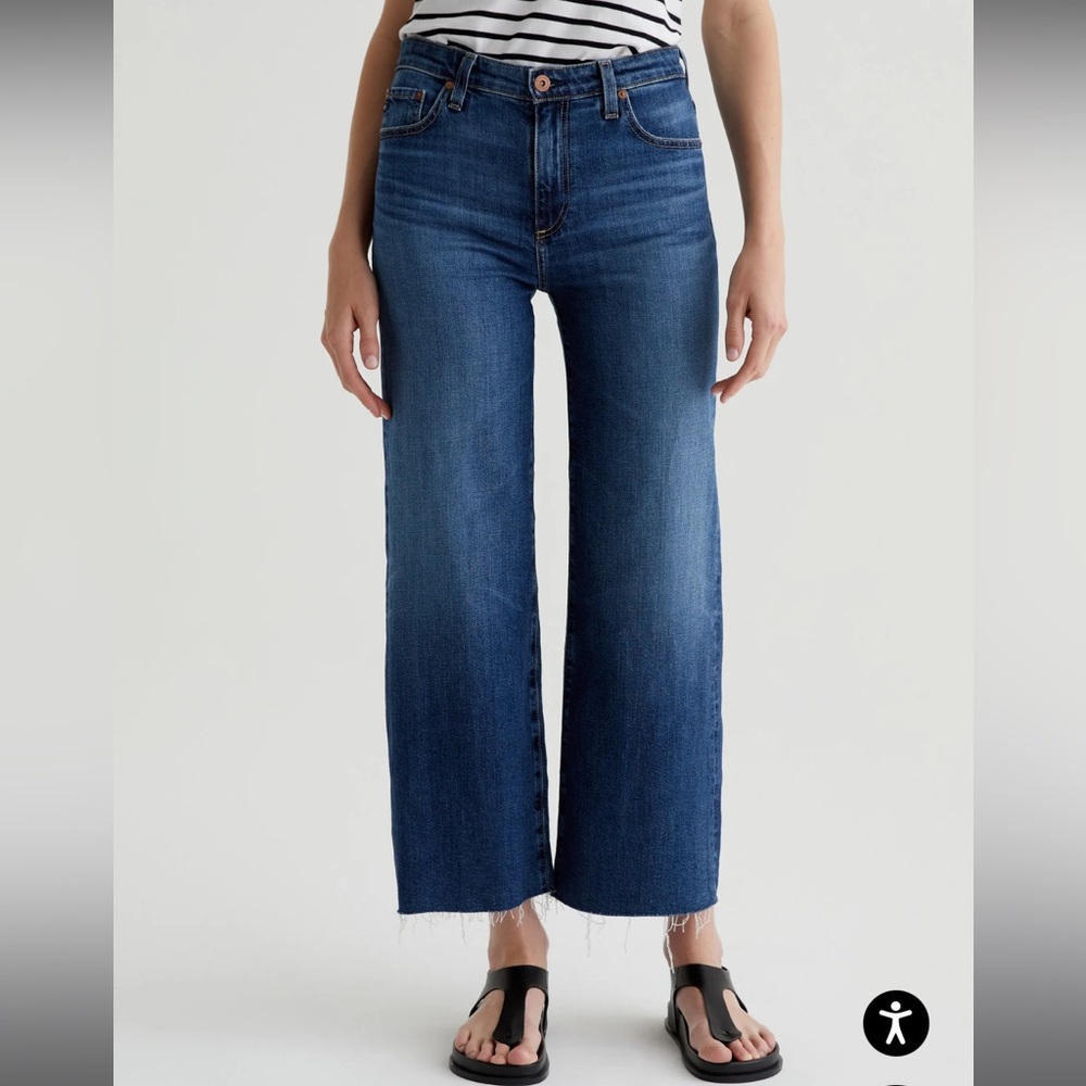 AG Saige Wide Leg Crop Jeans, size 26